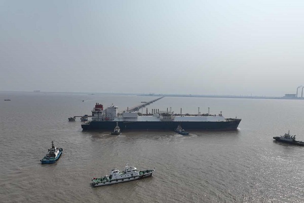 10th LNG vessel arrives in Lyusi Port
