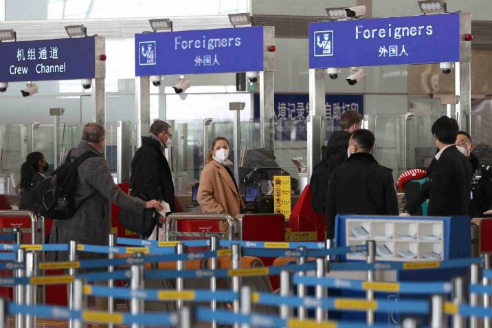 China sees more exits, entries since optimizing immigration policies