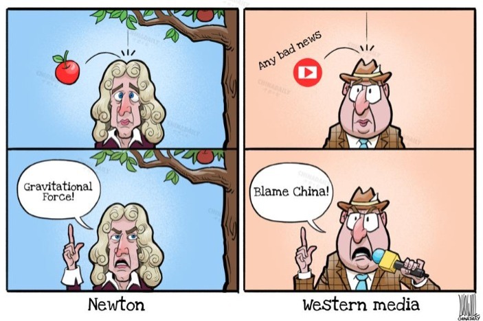 Newton vs Western media