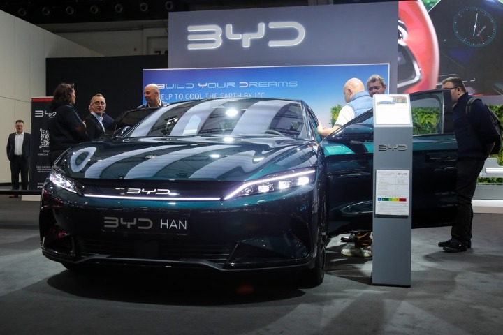 BYD takes lead in NEV shipments in January