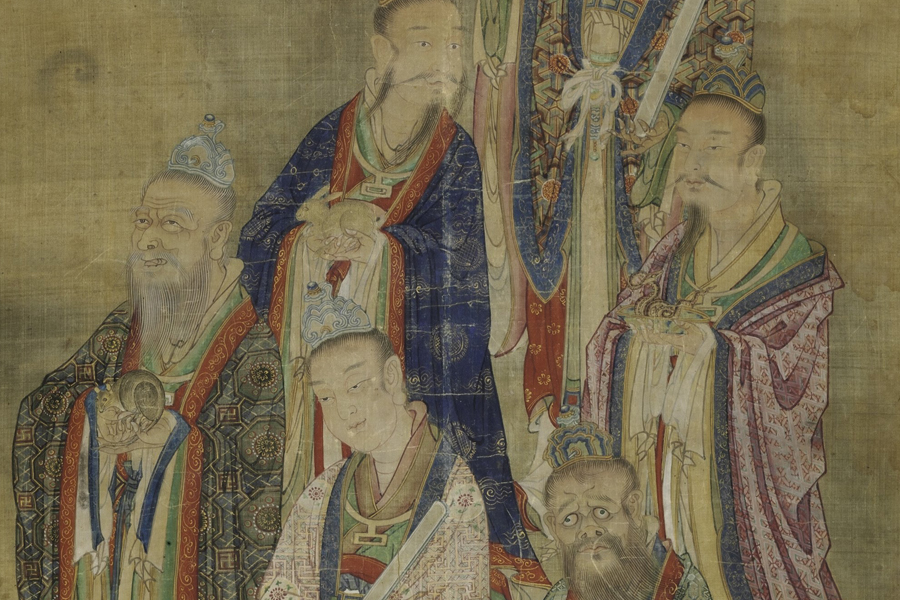 Ming Dynasty painting depicts constellation deities with zodiac signs