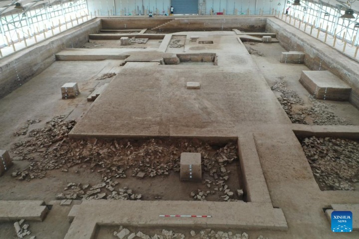 Two 2,000-yr-old palace buildings excavated in Northwest China