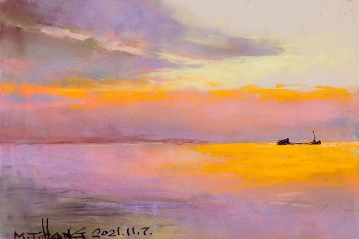 Suzhou exhibit pays homage to contemporary watercolor artist