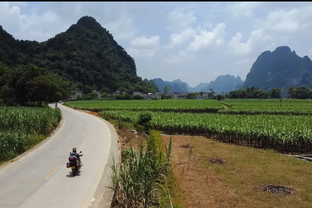 Across Guangxi on a Motorcycle