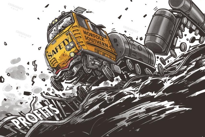 Ohio train derailment: profits over safety