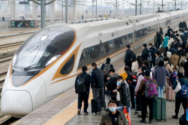 China's rail passenger trips, cargo volume rise in February