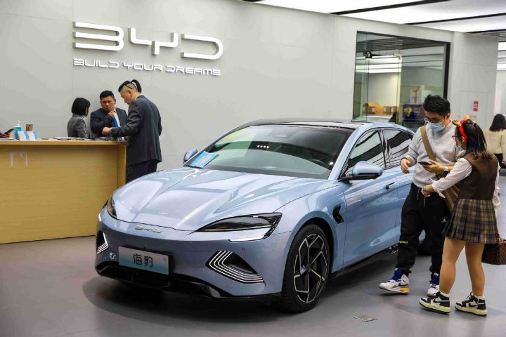 BYD reports surging net profits in 2022