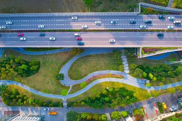 Chongqing puts spaces under bridges to good use