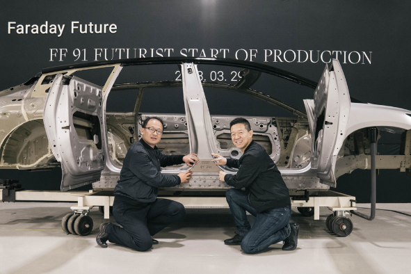 Electric startup FF starts manufacturing of first production model