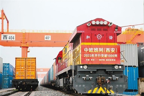 China-Europe freight train conducts over 1,000 trips in 2023