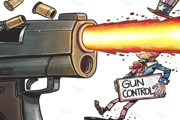 US controlled by guns