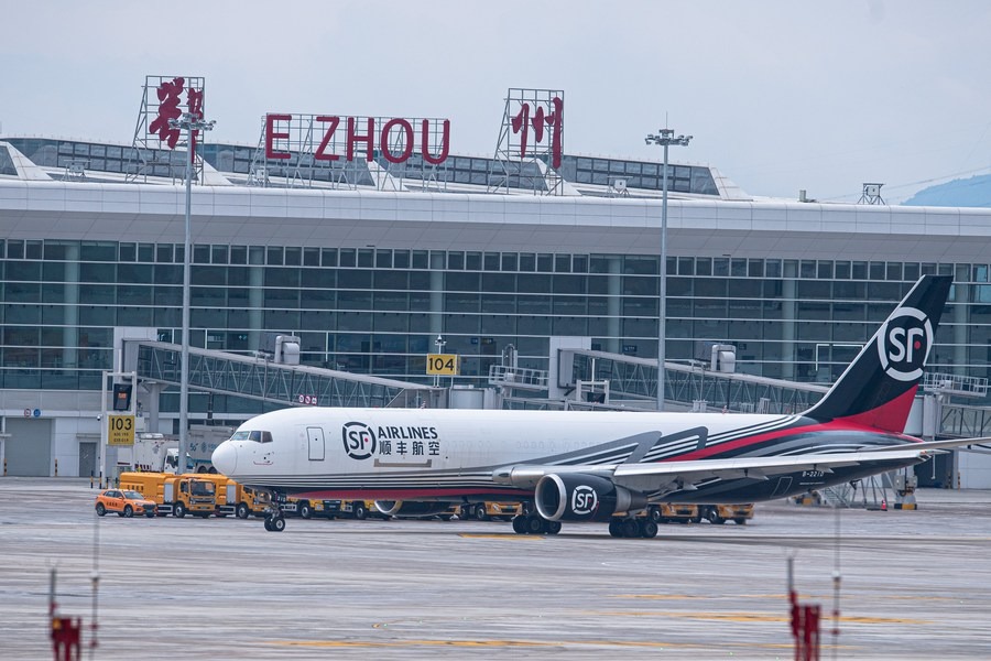 Air cargo route from China's Ezhou to India's Delhi opens