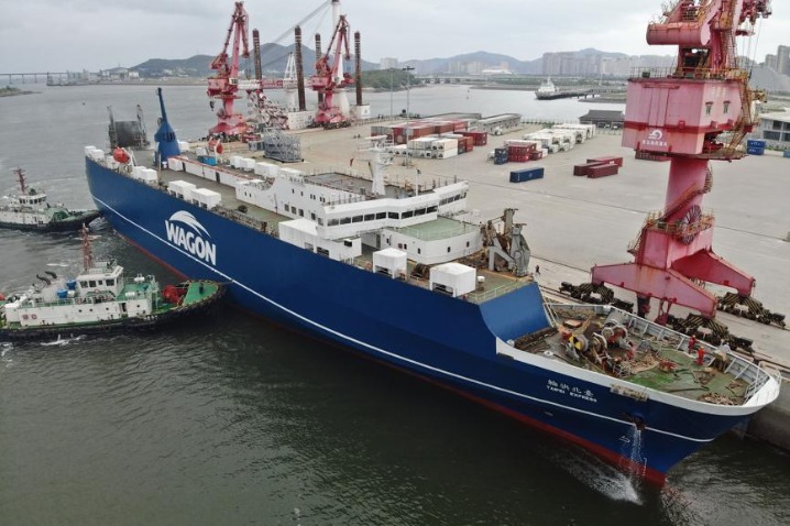 Cargo ship from Taiwan to Fujian back on schedule
