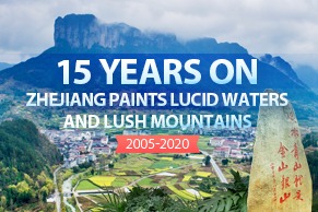 Zhejiang paints lucid waters and lush mountains