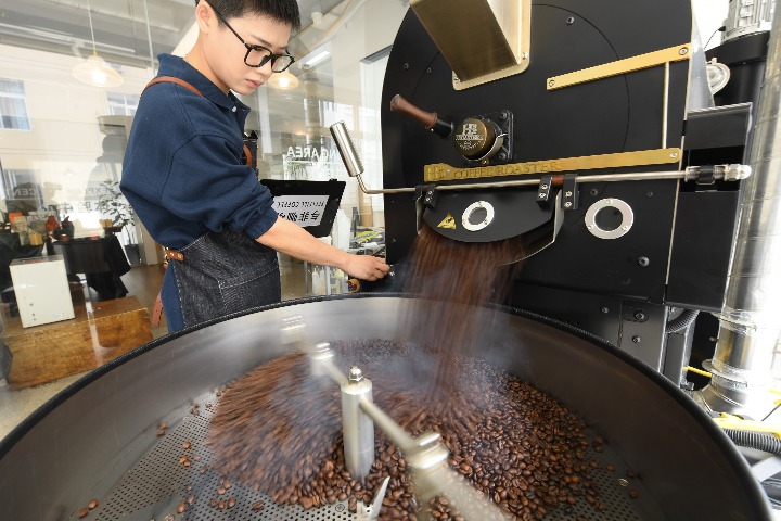 Coffee bean transport sizzles as cups fly