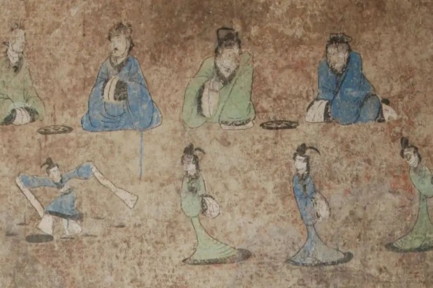 Tomb murals depict lives during the Han Dynasty