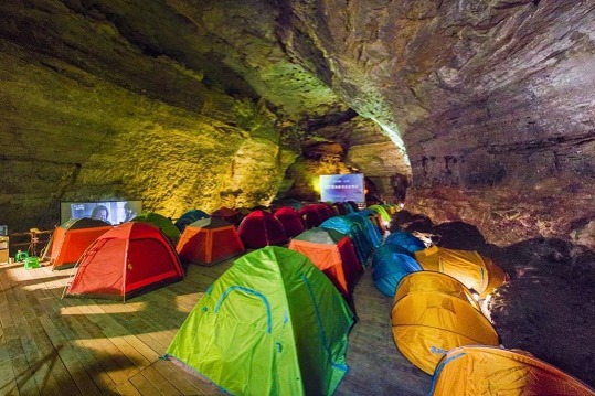 Asia's longest cave a sound, sporty option for summer vacationists