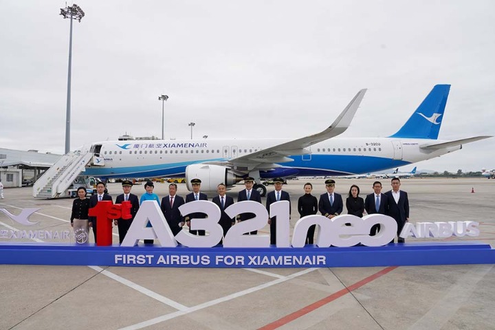 Airbus delivers first A321neo to Europe from Tianjin line