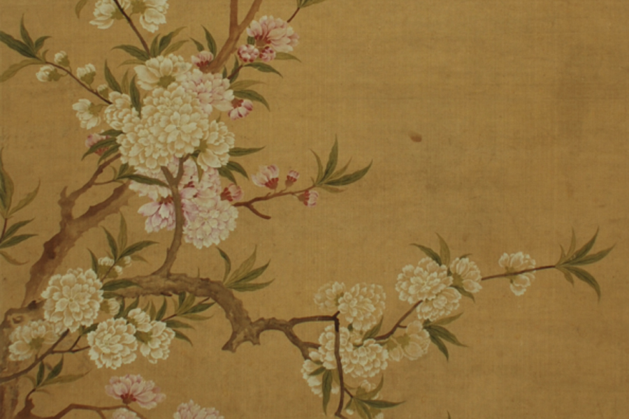 Qing Dynasty female artist’s painting depicts peach blossoms