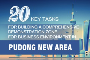 20 key tasks for building a comprehensive demonstration zone for business environment in Pudong New Area