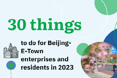 Thirty things to do for Beijing E-Town enterprises and residents in 2023