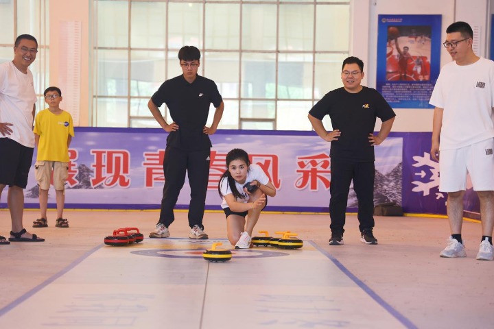 In Hebei, curling is an exercise magnet