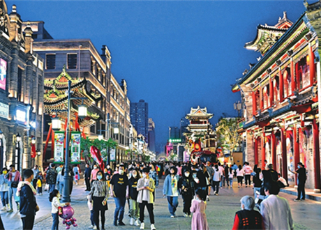 Ancient Bell Tower Street turns into trendy tourist spot