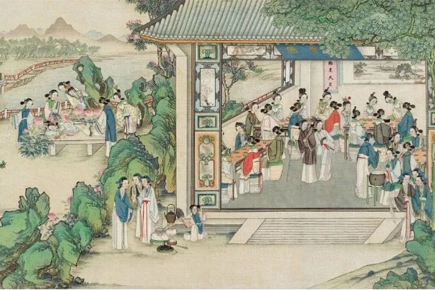 Qing Dynasty painting album of the Dream of Red Chamber exhibited in Hunan