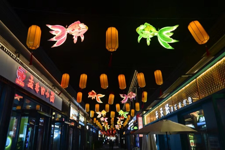 Discover the night scenes of Shanghe Yinxiang Street Block in Jiangsu