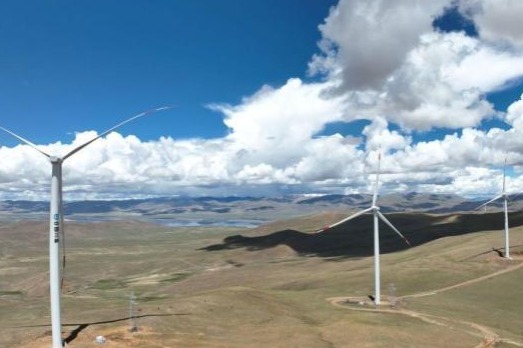 New turbines at ultra-high wind farm connect to grid in Tibet