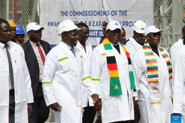 Zimbabwean president commissions Chinese-funded power plant expansion project