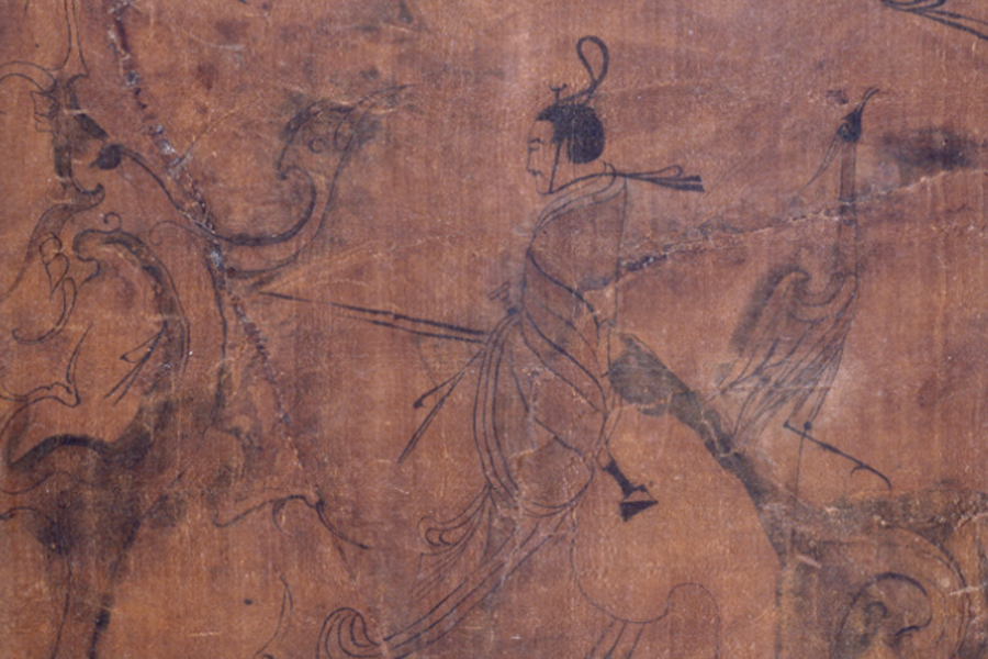 Silk painting from over 2,000 years ago an example of early Chinese portraiture