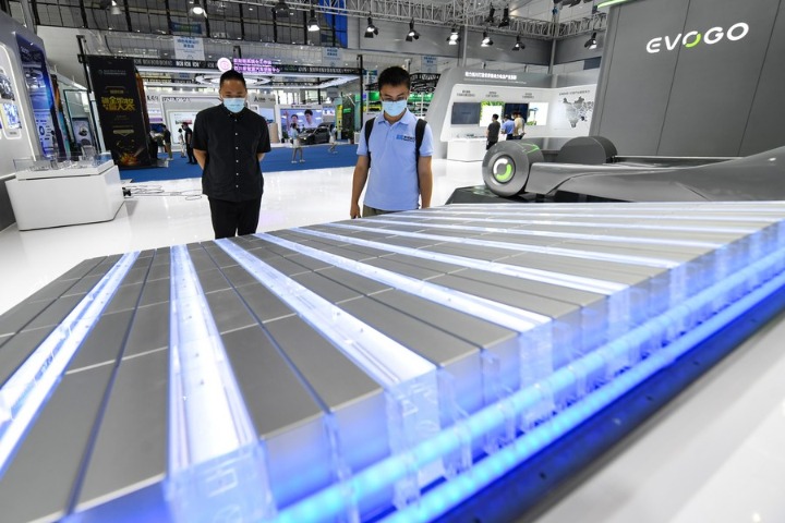 China's power battery output up in July