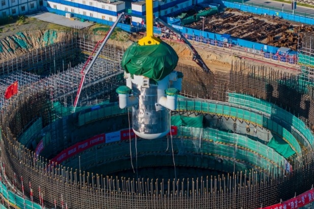China's small nuclear reactor completes core module assembly