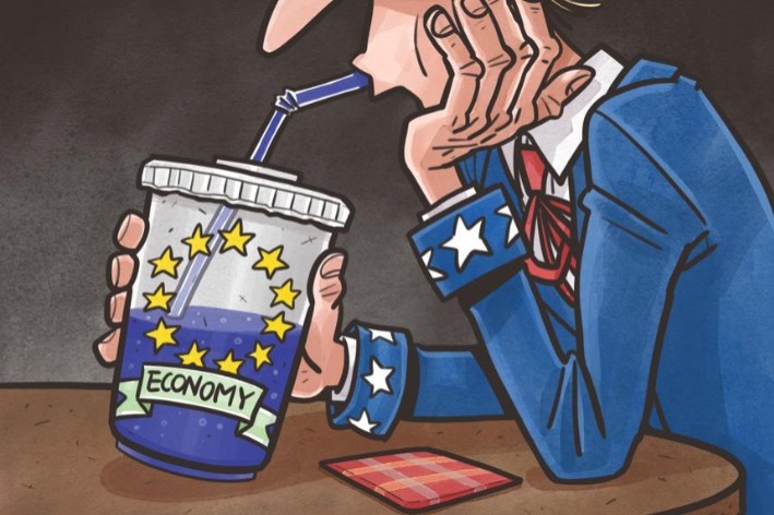 Europe should  worry about the US sucking up its economy