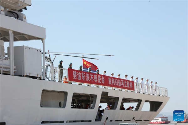 Chinese hospital ship returns home following humanitarian mission