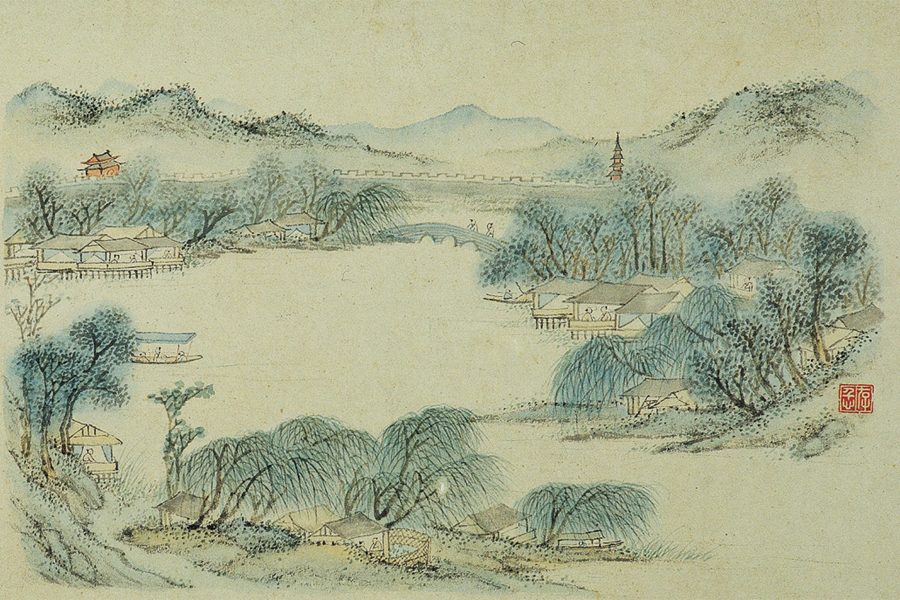 Paintings and calligraphy reflecting Nanjing scenery on display in Jiangsu