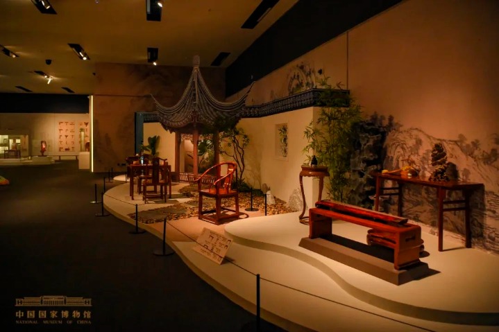 Furniture by contemporary artist on display in Beijing