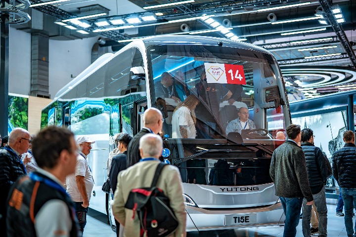 Yutong dazzles judges to take home prizes from Busworld Europe 2023