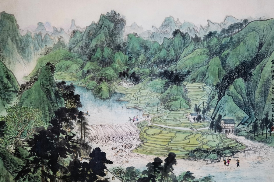 Hunan exhibition pays tribute to late local artist