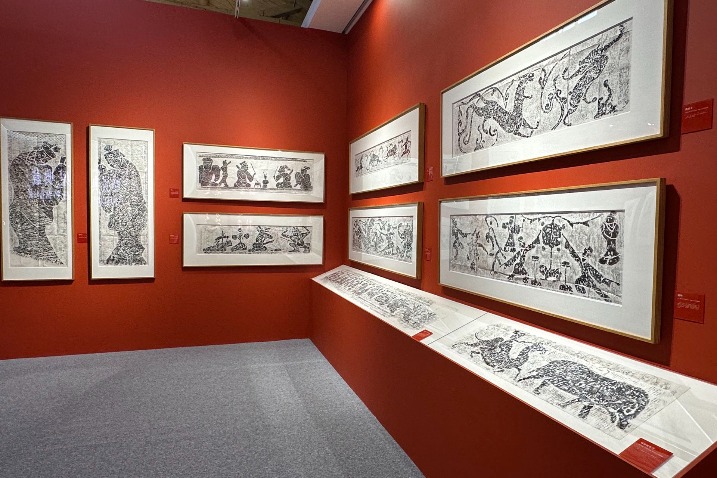 Stone relief rubbings chronicle Han Dynasty history in Hubei exhibition