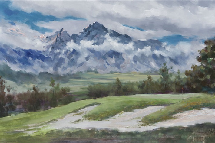 Views from golf courses expand the creation of a landscape painter