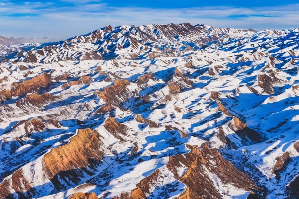 Breathtaking beauty of the Baili Danxia scenic area in Xinjiang