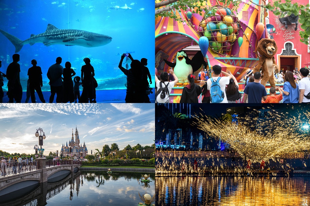 Top 10 theme parks in Chinese mainland by receiving visits