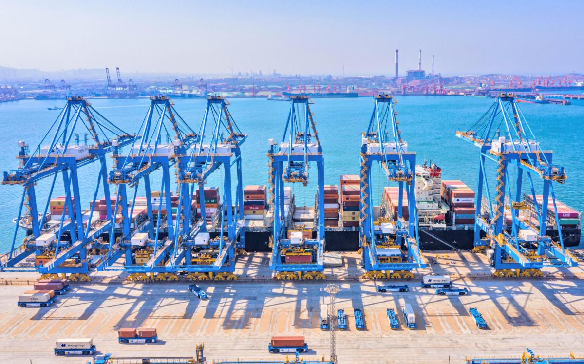Qingdao Port automated terminal sets new record 