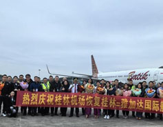 Air route linking Guilin, Jarkata resumes operation