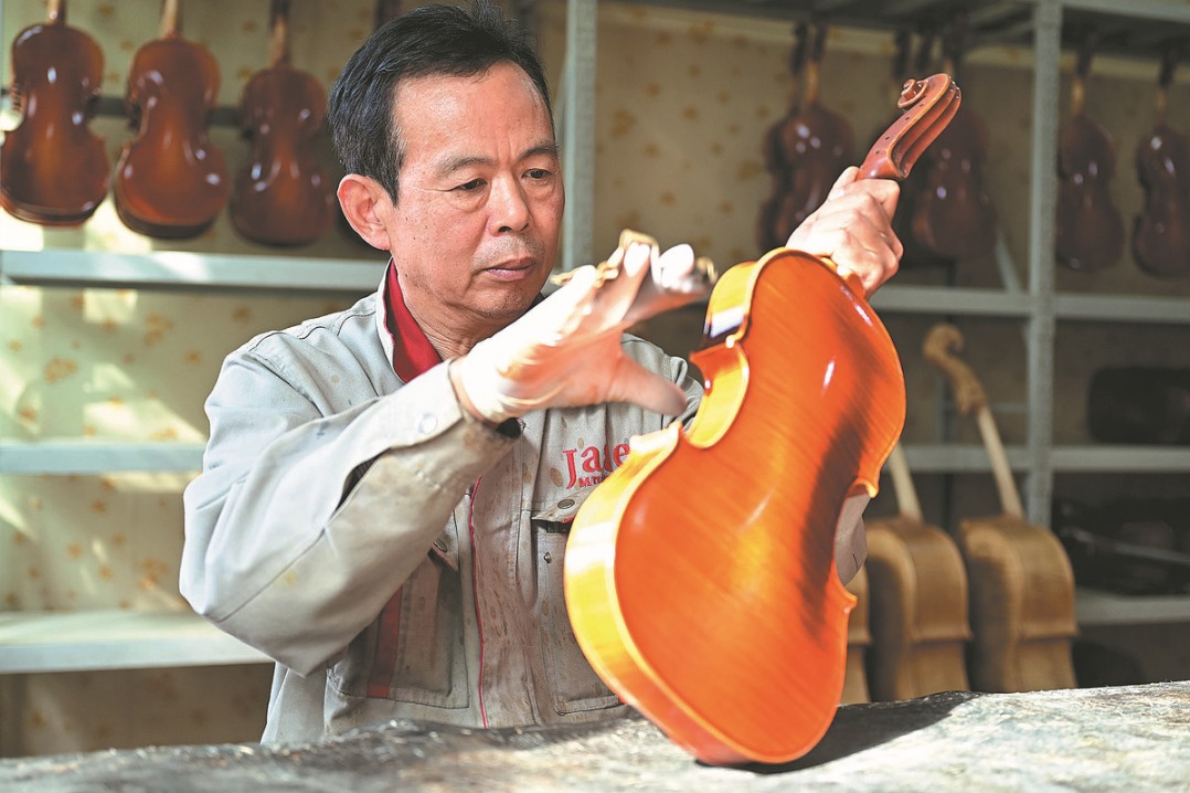 Violin-maker orchestrates his dream of bringing music to all