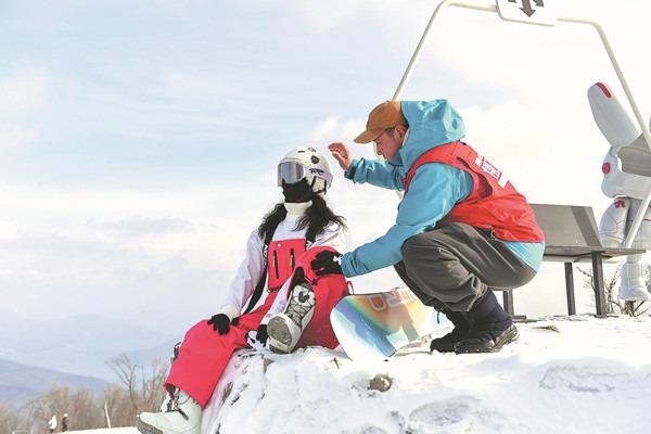 Ski field photography clicks in Jilin