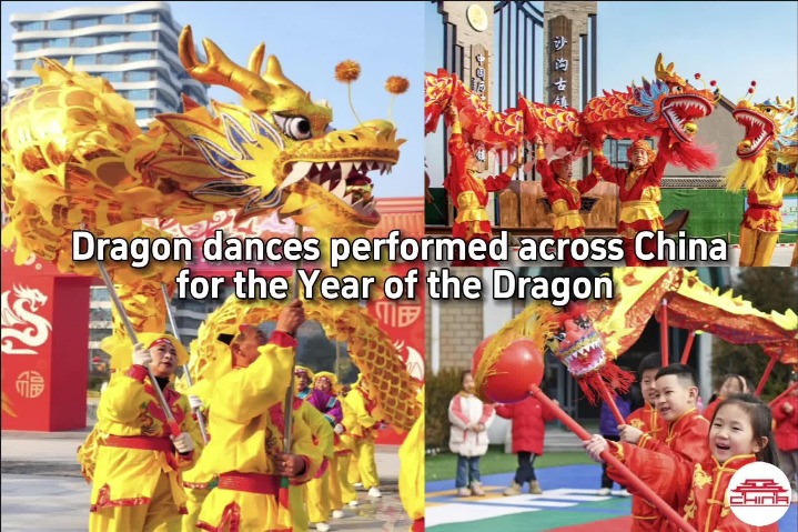 Dragon dances performed across China for the Year of the Dragon