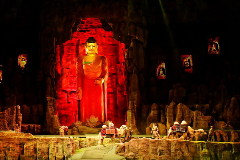 Live-action performance Legend of the Camel Bell staged in NW China